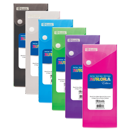 Bazic • Cartuchera plástica (colores traslúcidos)